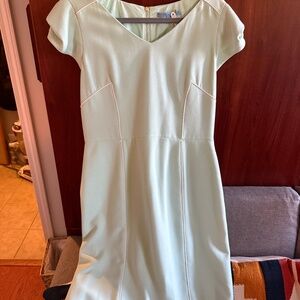 Antonio Melani Teal with White Piping Dress size 12
